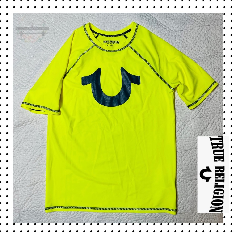 NWOT True Religion - Boys Horseshoe Rashguard Swim Top L (14-16)